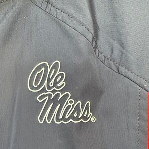 Navy and Red Zip-Up Jacket